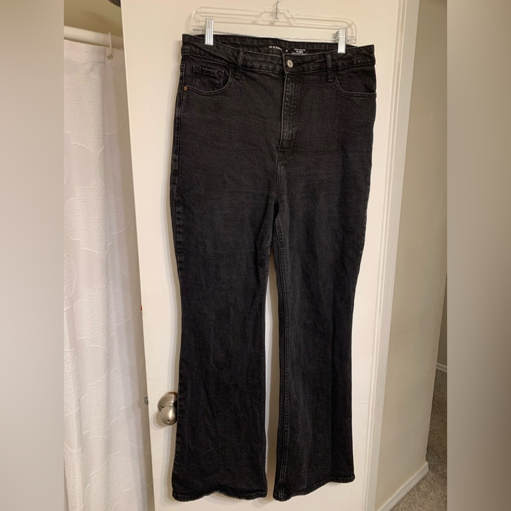 Old Navy Black High-Rise Flare Jeans